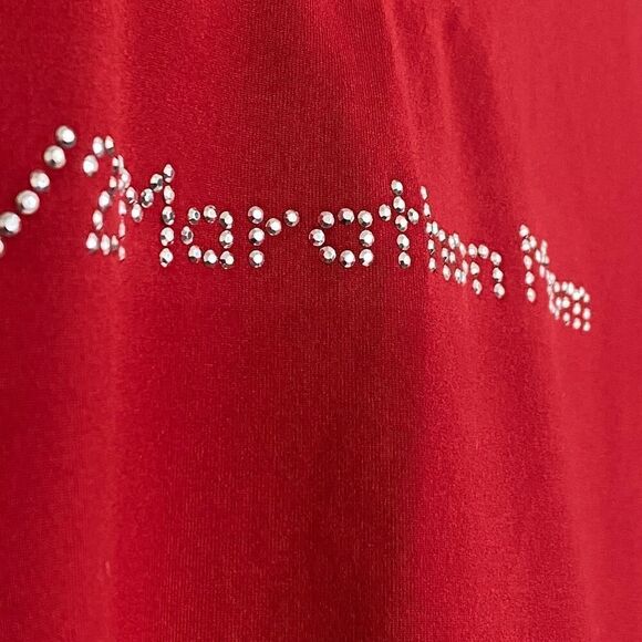 Alo Yoga Coolfit Crewneck Shirt Top 1/2 Marathon Mom Embellished Runner Size XL - Picture 3 of 10